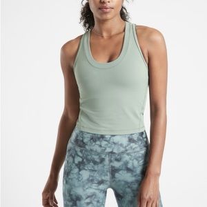 Athleta Shanti Crop Tank Size Medium - Minimalistic Grey